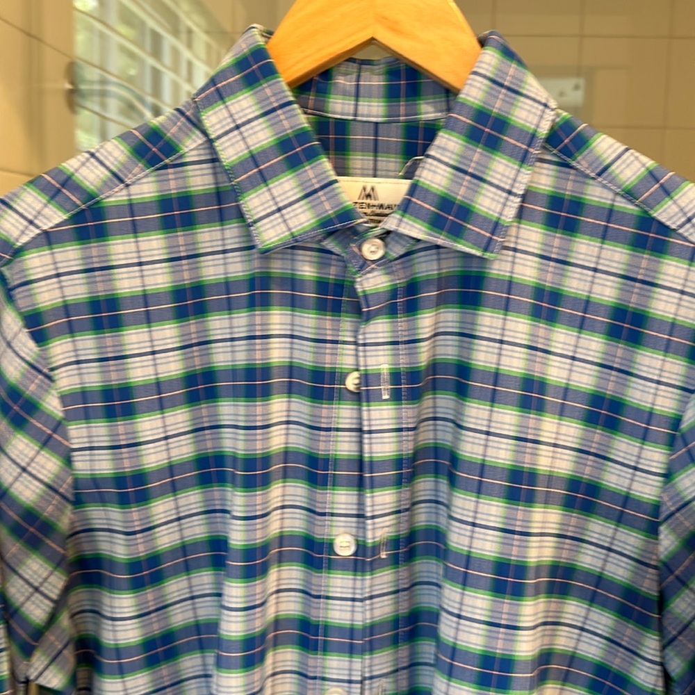 Mizzen+Main dress shirt, M, trim fit